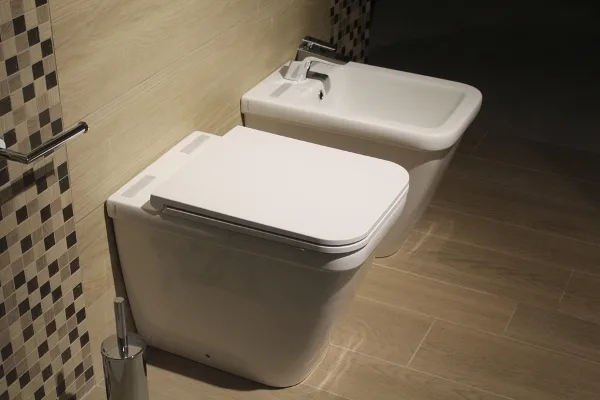 bidet scheggiato-sanitari-ceramica