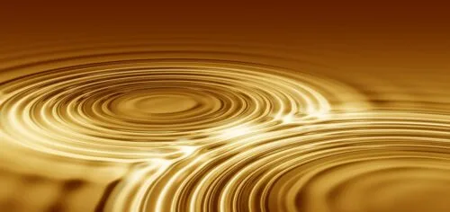 Immagine raffigurante cerchi nell'acqua causati dalle vibrazioni.