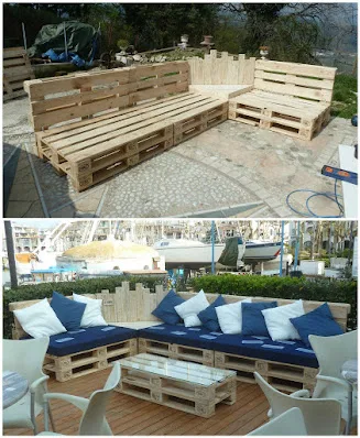 arredamento-giardino-bancali di legno-design