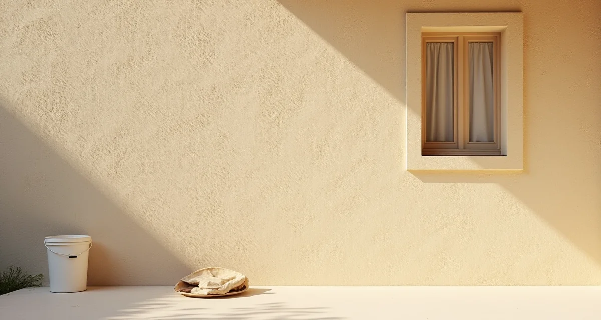 Rivestimento plastico murale esterno in acrilico color beige con grani di quarzo e marmo