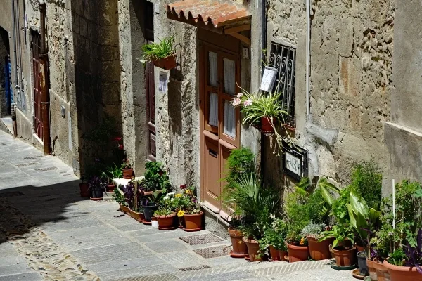 tettoia in legno a sbalzo